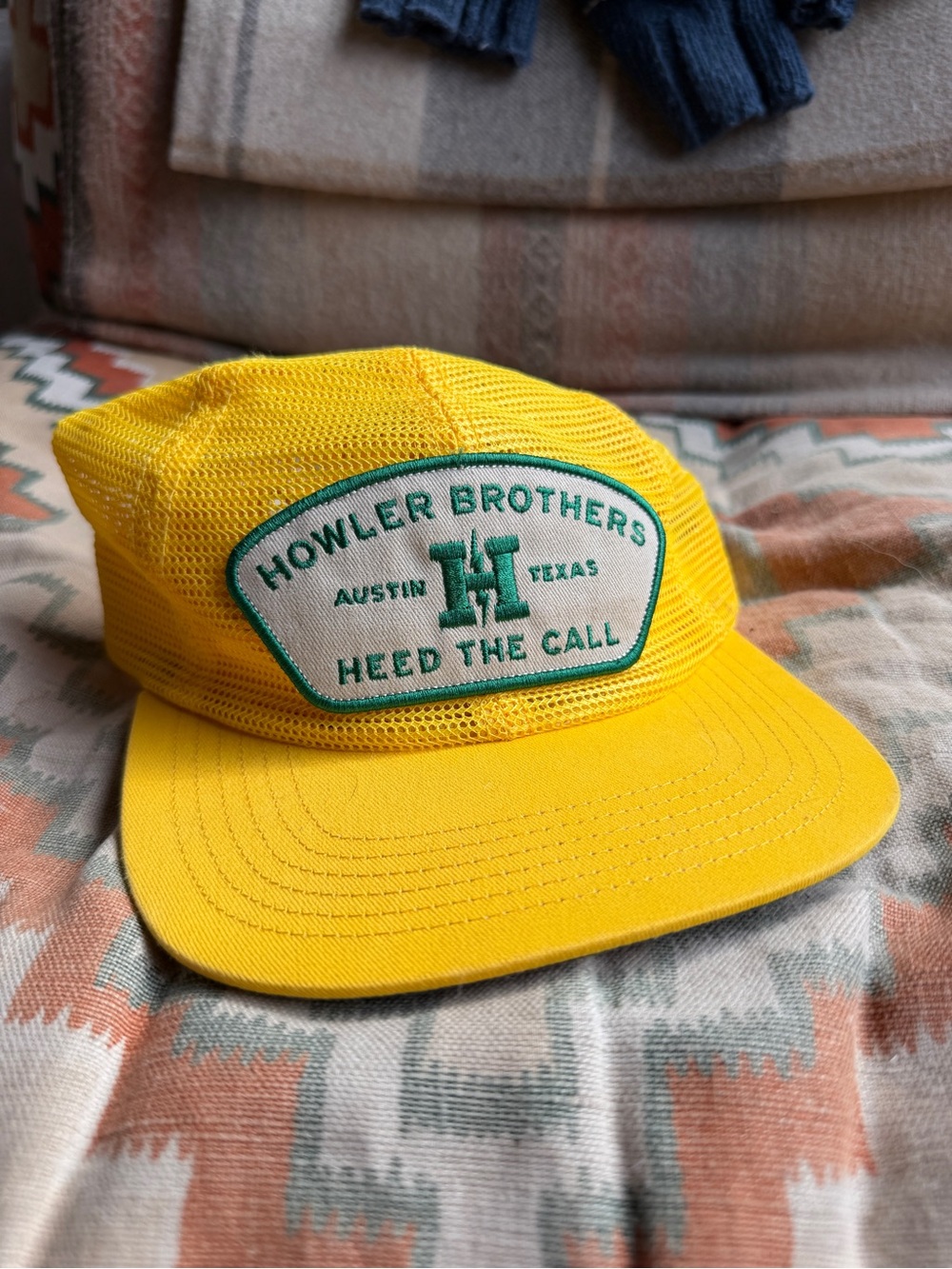 Howler brothers yellow and green hat